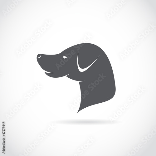 Vector image of an dog head