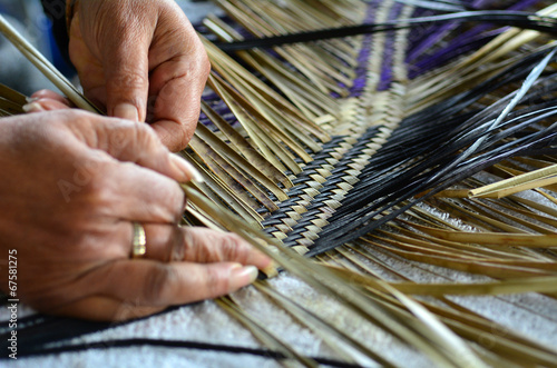 Maori woven artwork