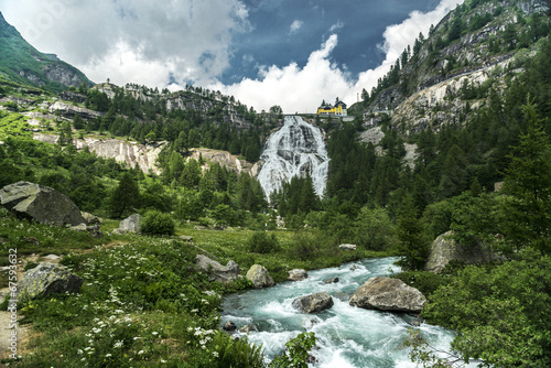 Waterfall of Toce river, Formazza Valley - Piedmont