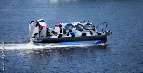 naval Patrol hovercraft at high speed