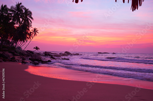 Sunset on the beach