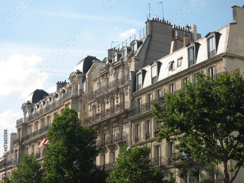 Façades d'immeubles parisiens