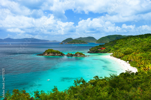 Trunk bay on St John island, US Virgin Islands