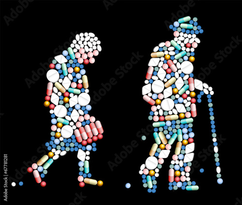 Tablets Pills Old People