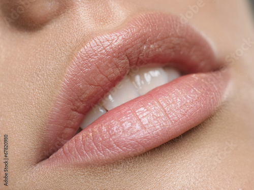 Beautiful natural lips