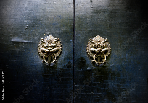 Oriental ancient architecture knocker