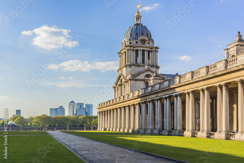 View of Old Royal Naval College (1873) building. London, England