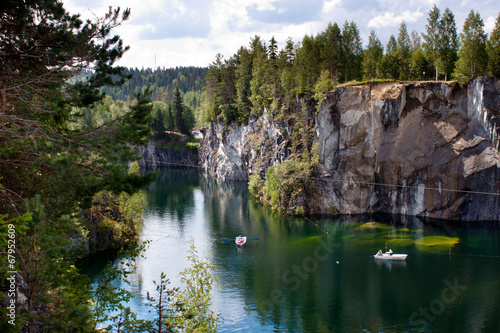 Marble quarry in Karelia, Russia