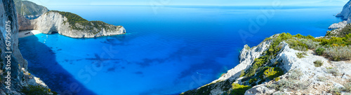 Navagio beach panorama (Zakynthos, Greece)