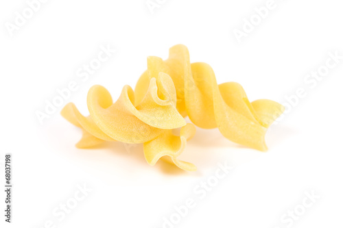 Three fusilli dry pasta