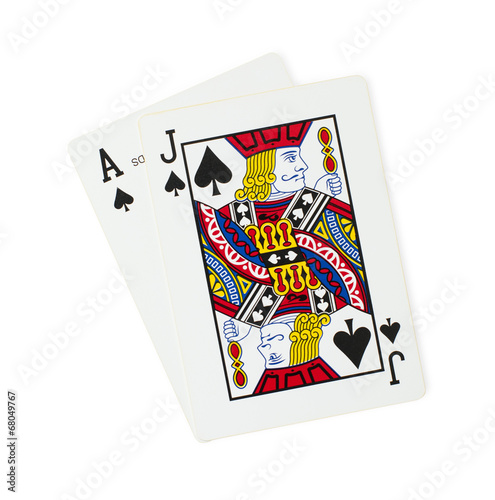 Blackjack playing cards