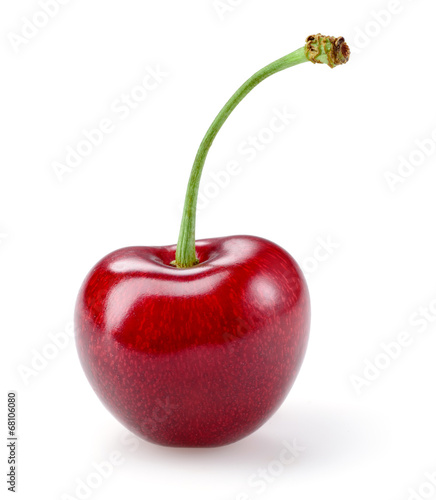 Sour cherry isolated on white background