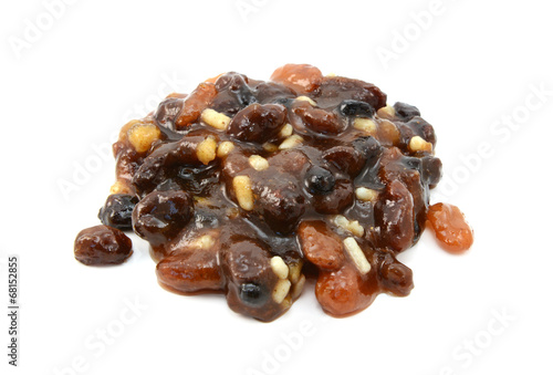 Traditional mincemeat made with currants, raisins, sultanas, cit