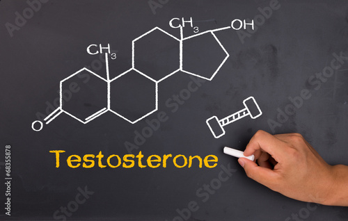 Testosterone chemical structure formula