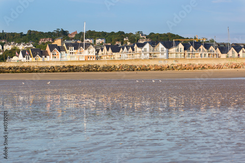 Colorful buildings in Deauville, France