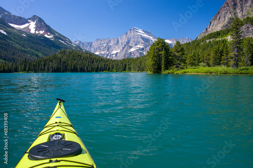 kayaking, swiftcurrent lake