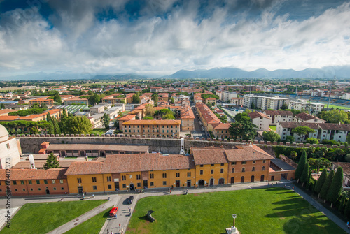 Panorama belvedere di Pisa, veduta area