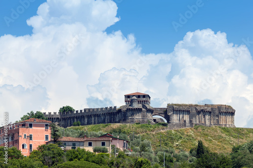 Fortress on the hill of Sarzanello, Sarzana, Italy