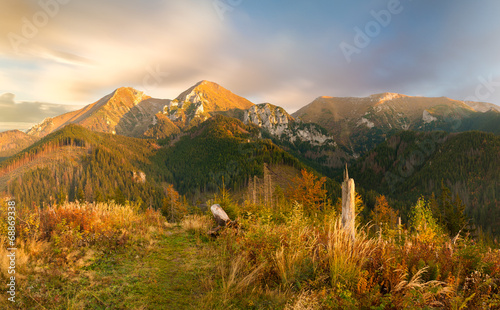 Góry w jesiennej szacie-Tatry