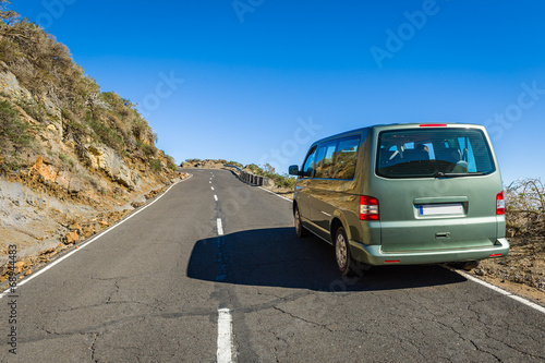 Way to observatory on La Palma island