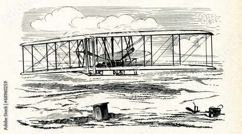 Wright Flyer, world's first powered aircraft, 1903