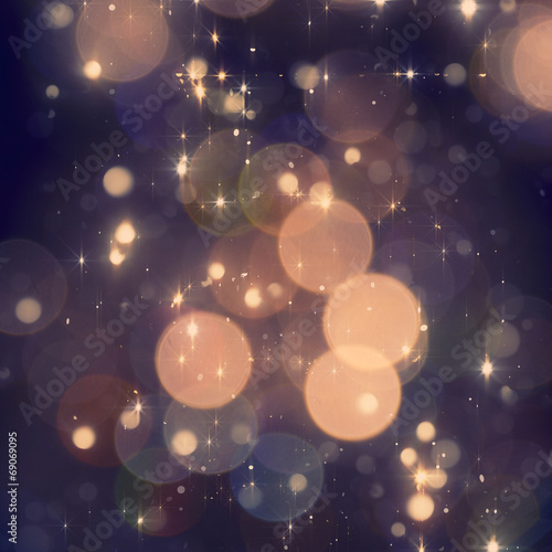 Christmas sparkle background with blured lights