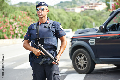 Italian policeman carabinier