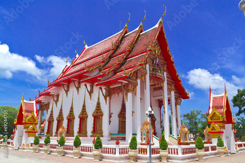 Pagoda in Buddha wat Chalong, Phuket, Thailand