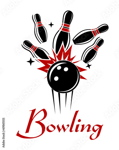 Bowling emblem or logo