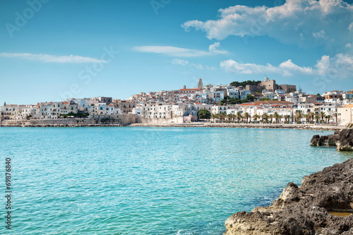 Old seeside town of Vieste in Italy