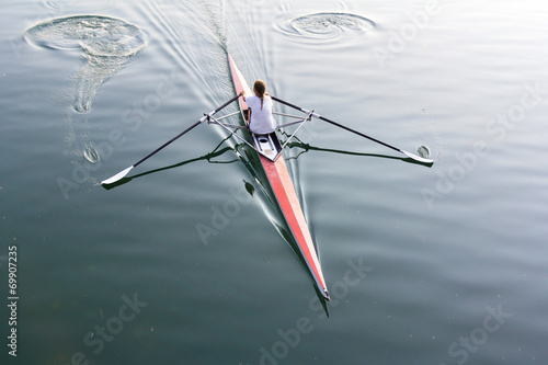 Woman in a boat