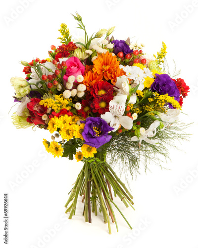 Colorful flowers bunch