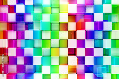 Colorful blocks abstract background