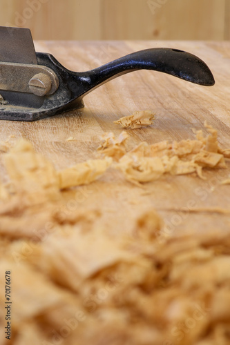 Spokeshave Sapele Hardwood Board Chip Shavings