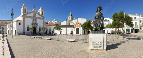 A public square in Lagos, Algarve, Portugal