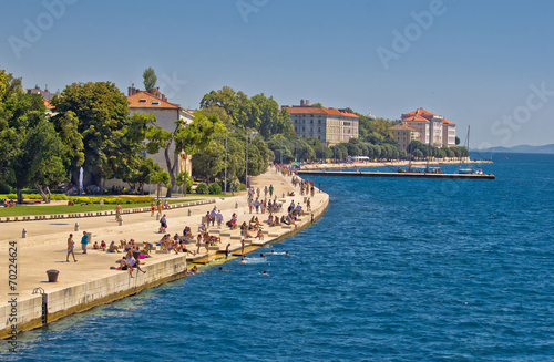 Zadar Riva waterfront view in Dalmatia