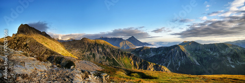 Panorama okolic Świnicy w Tatrach, Polska