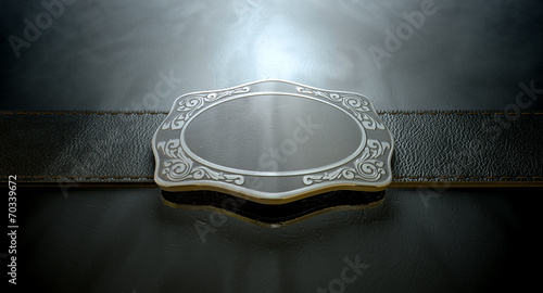 Belt Buckle And Leather