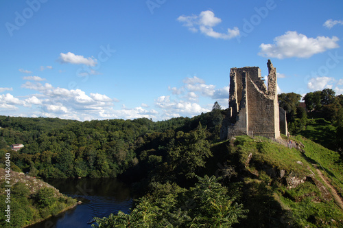 Forteresse de Crozant vue sur la Creuse