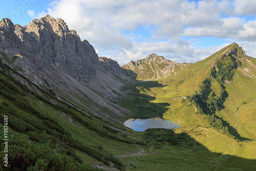 Bergpanorama mit Lachenspitze und Landsberger Hütte
