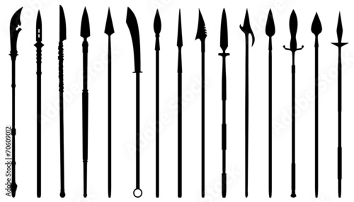 spear silhouettes