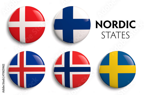 Nordic Scandinavian Flags