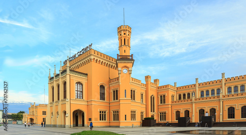 Restored Main railway station in Wroclaw, Poland