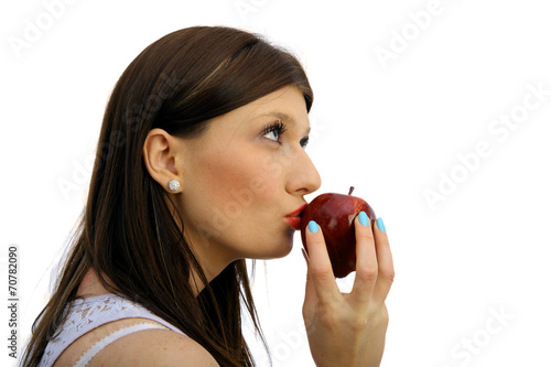 kobieta i jabłko