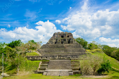 xunantunich maya site ruins in belize