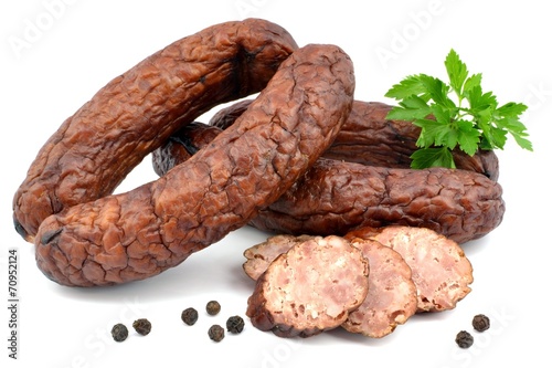 slightly dried sausage