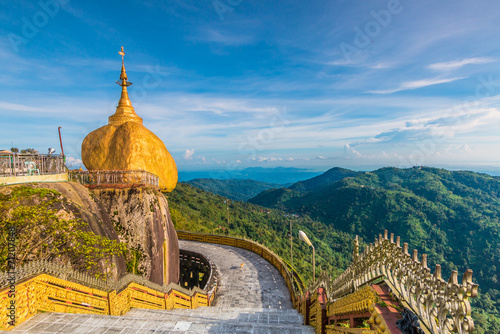 Kyaikhtiyo pagoda or Golden rock in Myanmar
