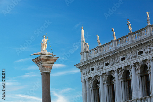 Posąg św. Teodora Wenecja,Włochy.