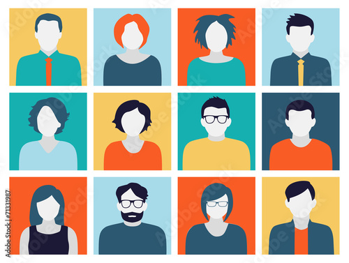 Avatars - Characters in Flat Design Style
