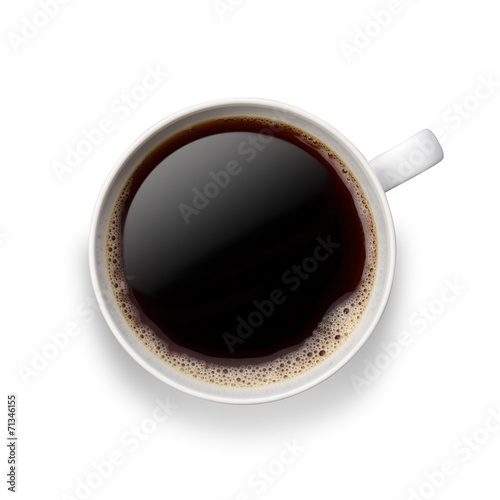 Coffee cup with clipping path